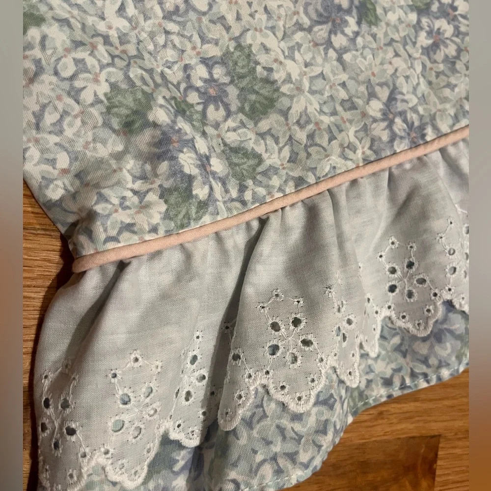 Vintage Jessica McClintock Ruffled Pillow Sham